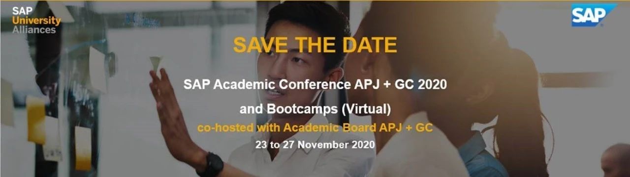 【学术会议】 SAP Academic Conference APJ and Bootcamps 2020